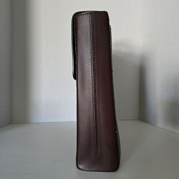 Loewe Bordeaux Leather Briefcase Business Bag - Picture 4 of 16